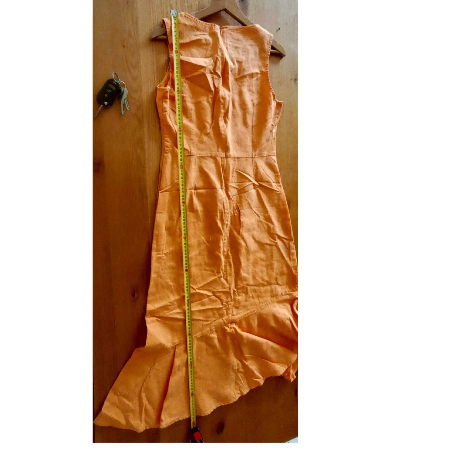 vestido largo naranja talla 36 en muy buen estado – photo 7